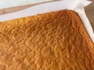 焼成後のロール生地のアップ